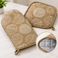 Taupe Beige oven mitt photo 2