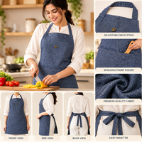 Denim Blue kitchen apron photo 3