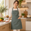 Sage Olive Green kitchen apron photo 1