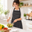 Black & White striped kitchen apron photo 1
