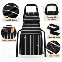 Black & White striped kitchen apron photo 3