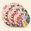 Cream Multicolour Floral quilted table mat photo 1