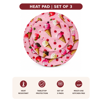 Pastel Pink Ice Cream Print table mat photo 4