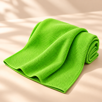 Neon Lime Green cooling sports towel photo 5