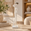 Anupam abstract white and silver balance ball figurine lifestyle view