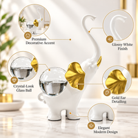 Anupam white gold elephant figurine features and premium details
