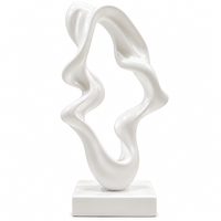 Anupam abstract white figurine white background product image