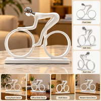 Anupam cyclist figurine multi view and decor usage