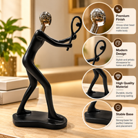 Anupam black tennis player figurine product features