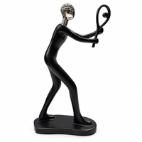 Anupam black tennis player figurine white background
