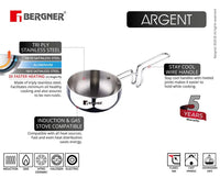 Argent Tri-Ply Stainless Steel 12cm Tadka Pan