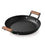 Odin 28 cm Lightweight Iron Grill Plate with Wooden Coated Handle