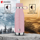 Bergner Walking Stainless Steel Vaccum Bottle 1000ml, Peach