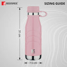 Bergner Walking Stainless Steel Vaccum Bottle 1000ml, Peach