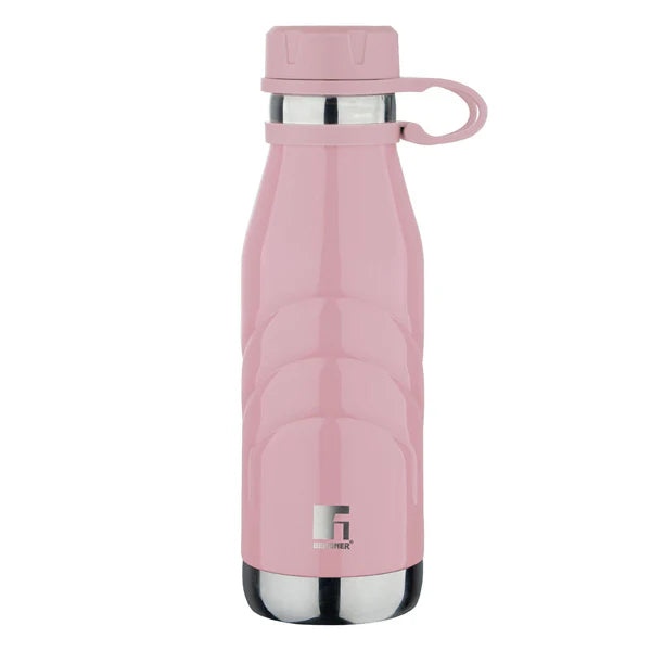 Bergner Walking Stainless Steel Vaccum Bottle 1000ml, Peach