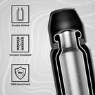 Bergner Walking Stainless Steel Vaccum Bottle 500ml, Mauve