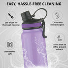 Bergner Walking Stainless Steel Vaccum Bottle 500ml, Mauve