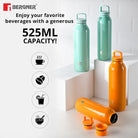 Bergner Walking Stainless Steel Vaccum Bottle 525ml, Green