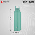 Bergner Walking Stainless Steel Vaccum Bottle 525ml, Green
