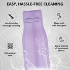 Bergner Walking Stainless Steel Vaccum Bottle 500ml, Mauve