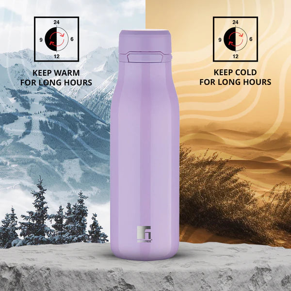Bergner Walking Stainless Steel Vaccum Bottle 550ml, Peach