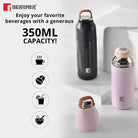 Bergner Walking Stainless Steel Vaccum Bottle 350ml, Saphire Blue