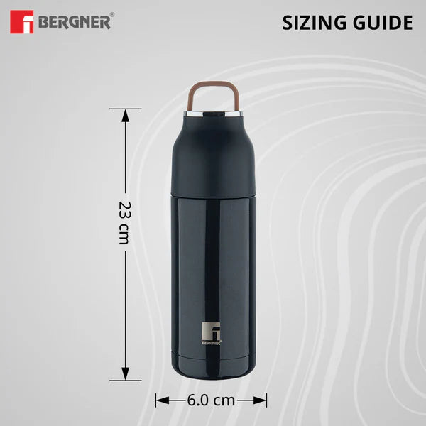 Bergner Walking Stainless Steel Vaccum Bottle 350ml, Saphire Blue