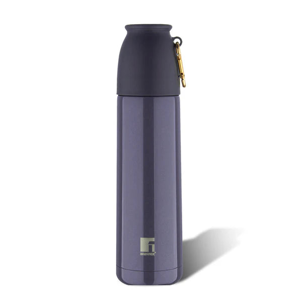 Bergner Walking Stainless Steel Vaccum Bottle 500ml, Grey