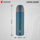 Bergner Walking Stainless Steel Vaccum Bottle 500ml, Green