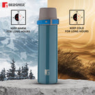 Bergner Walking Stainless Steel Vaccum Bottle 500ml, Green
