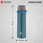 Bergner Walking Stainless Steel Vaccum Bottle 500ml, Green