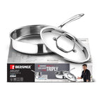 Argent Tri-Ply Stainless Steel Sautepan With Lid