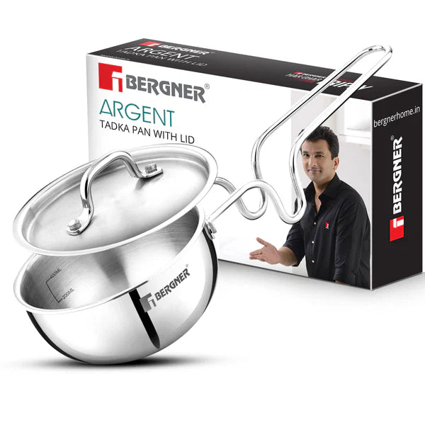 Argent Triply Tadka Pan with S/S Lid 12cm