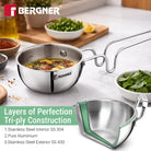 Argent Triply Tadka Pan with S/S Lid 12cm