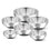 6pc Tasla set with Pakkad 
- 16cm,18cm,20cm,22cm,24cm & 26cm
- Without lid