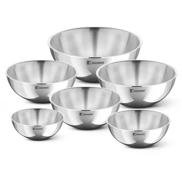 6pc Tasla set with Pakkad 
- 16cm,18cm,20cm,22cm,24cm & 26cm
- Without lid