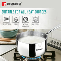 Argent Tri-Ply Stainless Steel Milkpan/Saucepan Induction
