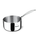 Bergner Argent 20cm (2.9 L) Triply Milkpan/Saucepan/Teapan with Pour Spout, Stay Cool Cast Handle, Food Safe, Healthy Cooking, Faster and Even Heat Distribution - Induction and Gas Stove Ready