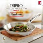 4PCS COOKWARE SET ( 24 KADAI + 22 FRYPAN + 16 T-PAN  )