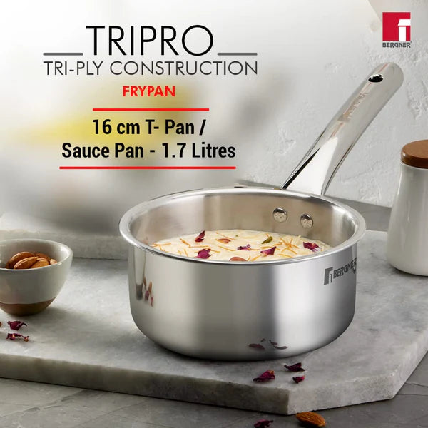 4PCS COOKWARE SET ( 24 KADAI + 22 FRYPAN + 16 T-PAN  )