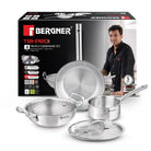 4PCS COOKWARE SET ( 24 KADAI + 22 FRYPAN + 16 T-PAN  )