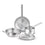 4PCS COOKWARE SET ( 24 KADAI + 22 FRYPAN + 16 T-PAN  )