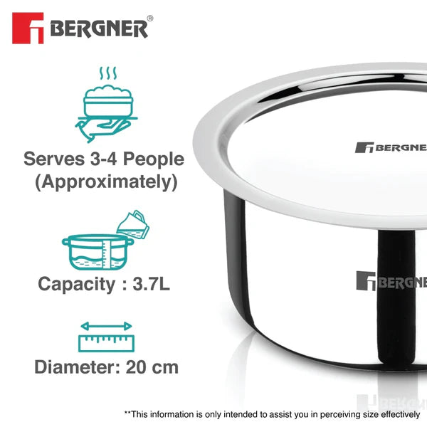 Argent Tri-Ply Stainless Steel Tope With Lid