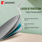 Argent Samsara Tri-Ply Stainless Steel Roti Tawa