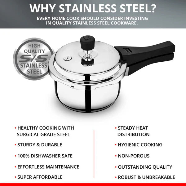 Sorrento Stainless Steel Pressure Cooker