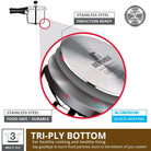 BGIN SORRENTO SS PRESSURE COOKER 5L