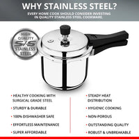 BGIN SORRENTO SS PRESSURE COOKER 5L