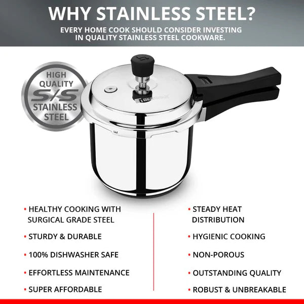 BGIN SORRENTO SS PRESSURE COOKER 5L