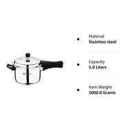 BGIN SORRENTO SS PRESSURE COOKER 5L
