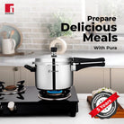 Bergner Pura Straight Body Outer Lid Pressure Cooker 1.5Ltr